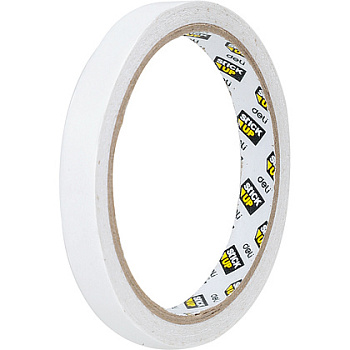 Клейкая лента двусторонняя 12 мм*9,1 м "Deli" белый