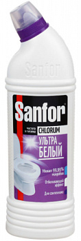 Средство чистящее для сантехники "Sanfor Chlorum Ультра белый" 750 г