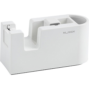 Диспенсер для клейкой ленты Deli "Nusign", белый