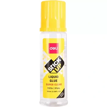 Клей бумажный Deli "Stik up 7317А" 100 мл., прозр., жидк.