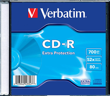 CD-R диск Verbatim DL Extra Protection 700Mb 52x 