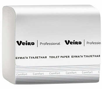 Бумага туалетная листовая VEIRO Professional Comfort TV201
