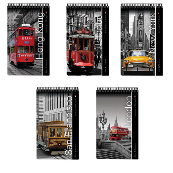 Блокнот АЛЬТ Города А5, 40 листов, клетка, арт.  3-40-463